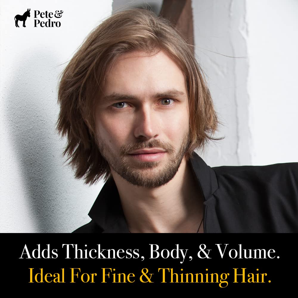 Pete & Pedro THICK Hair Cream - Light-Holding, Thickening & Texture Styling Cream | For Fine, Thin, & Thinning Hair, Men & Women | Adds Thickness