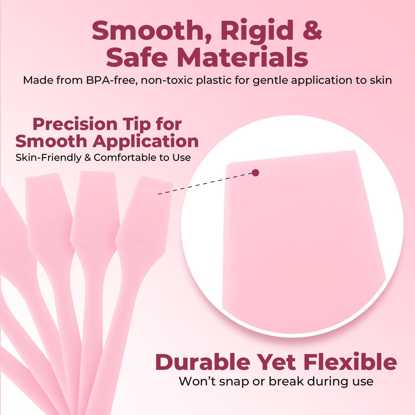 Kopperko Cosmetic Spatulas (2.5”, 100 Pack) - Small Plastic Spatula for Cosmetics, Creams & Crafts | Essential Esthetician Supplies | Makeup Spatula Beauty and Personal Care Kopperko