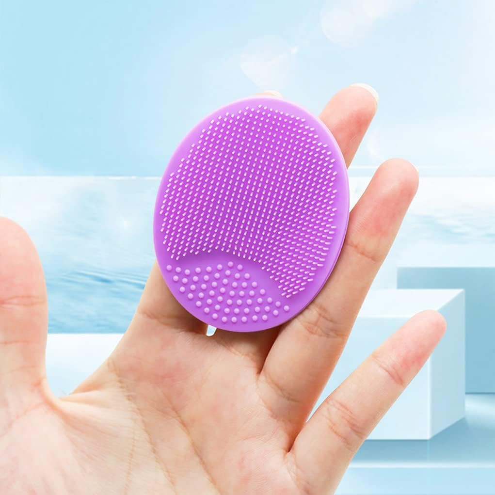 Face Scrubber, Silicone Face Scrubber, Soft Silicone Facial Cleansing Brush Face Exfoliator Blackhead Acne Pore Pad Cradle Cap Face Wash Brush