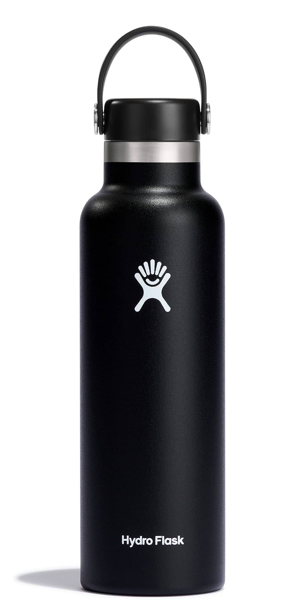 Hydro Flask Water Bottle - Insulated Stainless Steel - Non Spill, Leakproof in 21 Oz Black