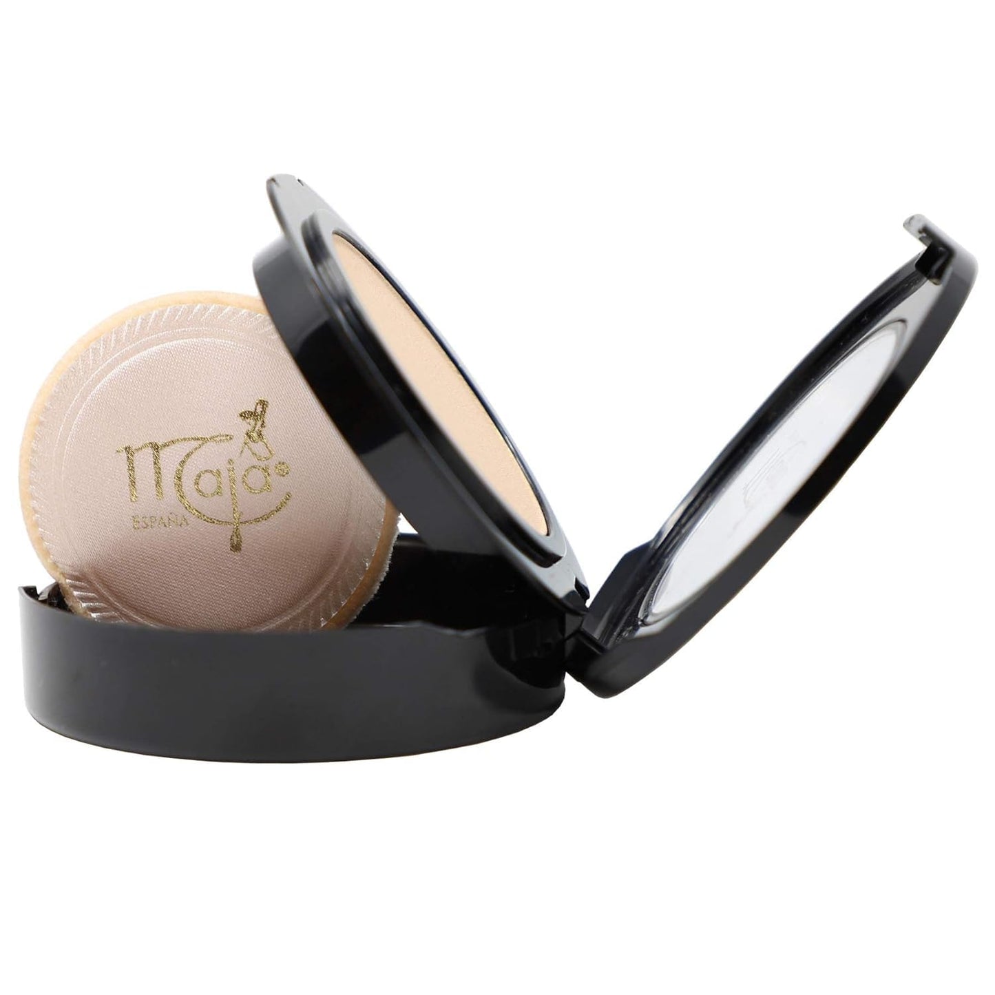 Maja Pressed Compact, Creme Powder for Flawless Uniform Coverage, Skin Matte, Without Shine, Long Lasting Effect, Pressed Powder with Mirror, Arabesco