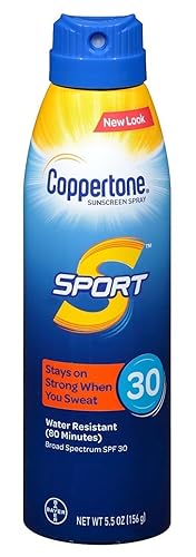 Coppertone SPF#30 Sport 4-In-1 Performance Spray 5.5 Ounce (Pack of 2)