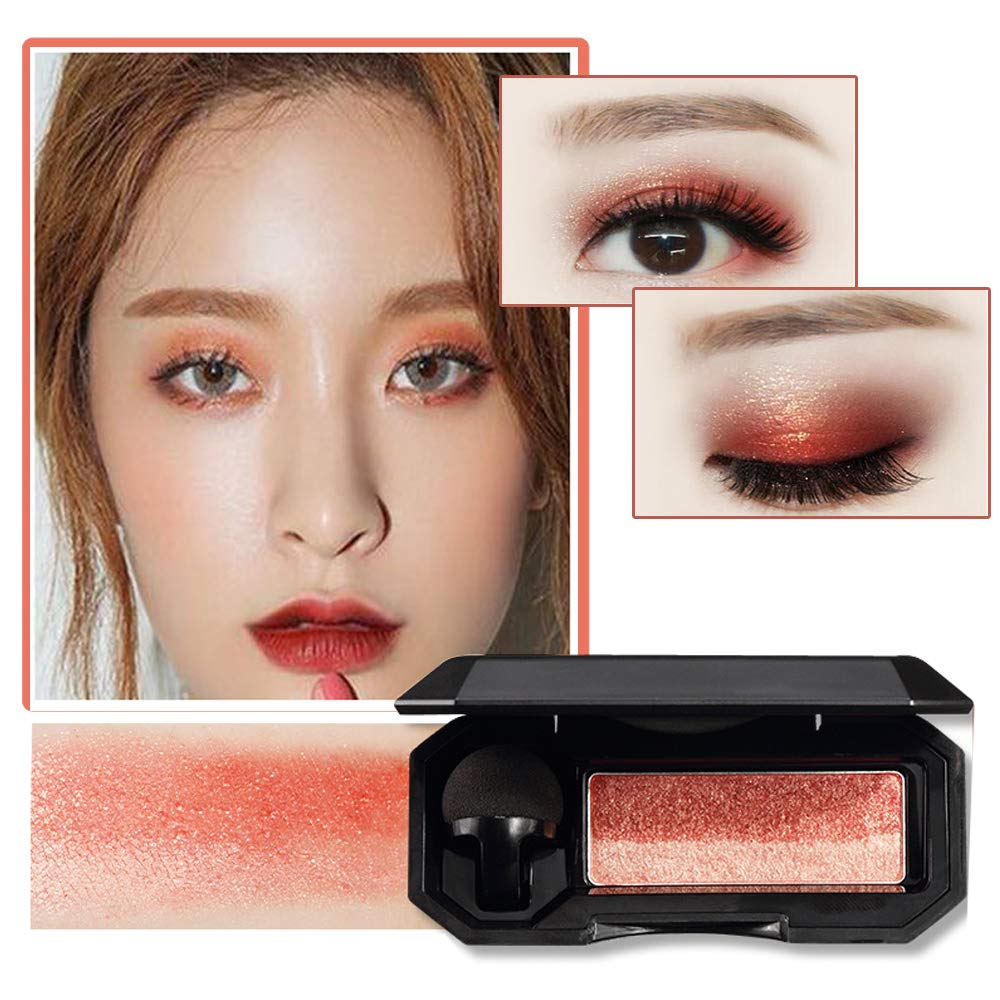 Aaiffey Dual-Color Waterproof Eyeshadow with Exquisite Glitters and Smooth Texture, Long Lasting for Eye Makeup