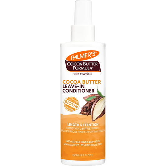 Palmer's Cocoa Butter & Biotin Length Retention Leave-In Conditioner, Strengthen, Minimize Frizz and Detangle Hair, Suitable for All Curly Hair