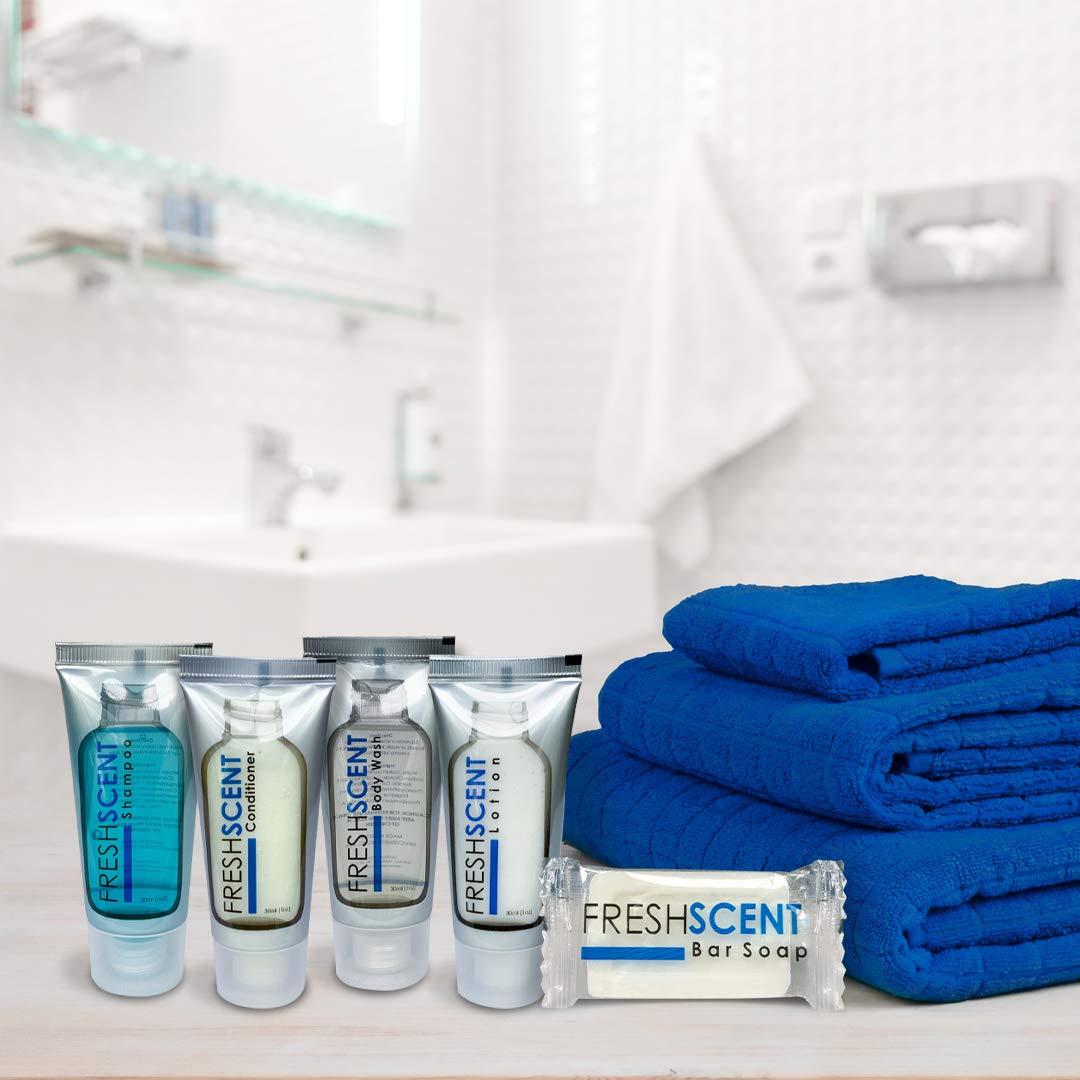 Freshscent Conditioner 1oz (200 Pack) Hotel Travel Size, Bulk Amenities and Toiletries for Hospitality