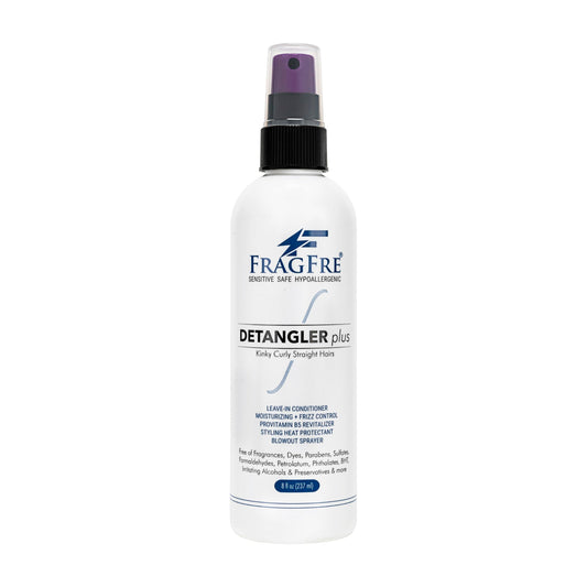 FRAGFRE Detangler plus Styling Hair Spray 8 oz - Heat Protectant and Blowout Spray - Leave in Conditioner for Sensitive Skin - Fragrance Free Beauty & Personal Care FRAGFRE