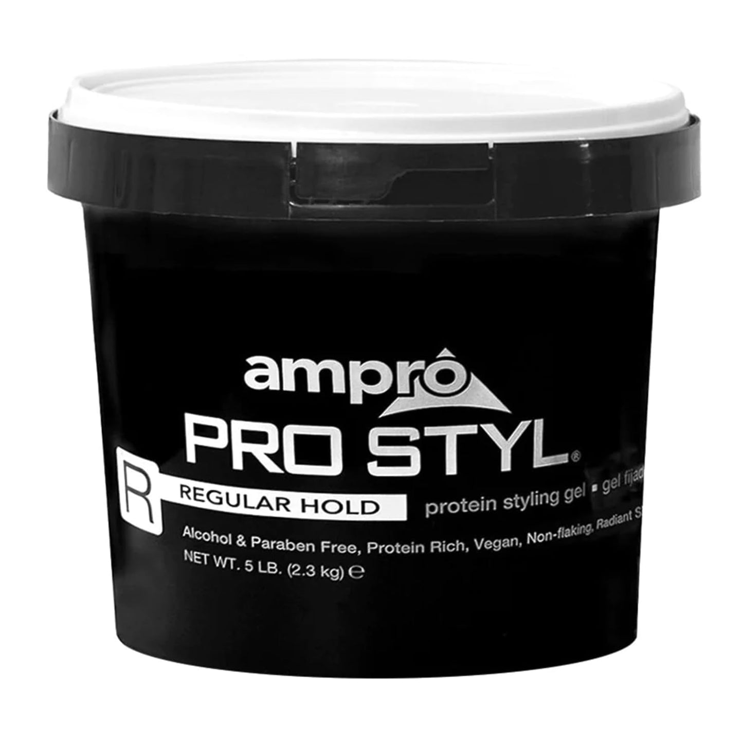 AmPro Pro Styl Styling Gel - Protects and Strengthens Your Strands - Non-Flaking, Alcohol Free, Vegan Formula - Flexible, Touchable Hold for All Hair
