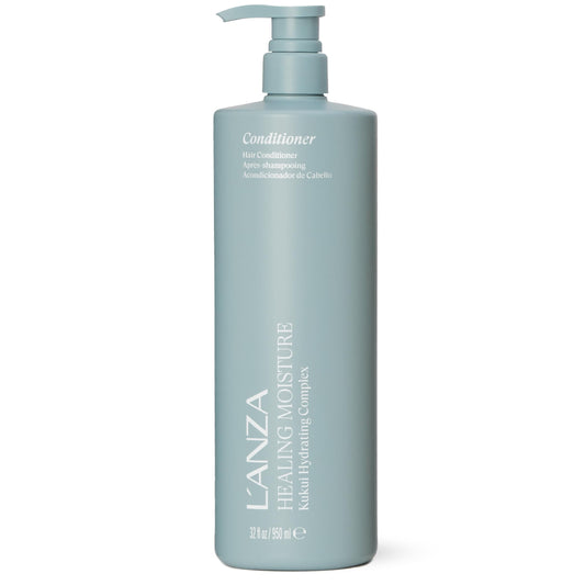 L’ANZA Healing Moisture Kukui Nut Conditioner, Renews Strength, Replenishes Moisture, for a Perfect Silky Look, Suitable for All Hair Types (33.8 Fl