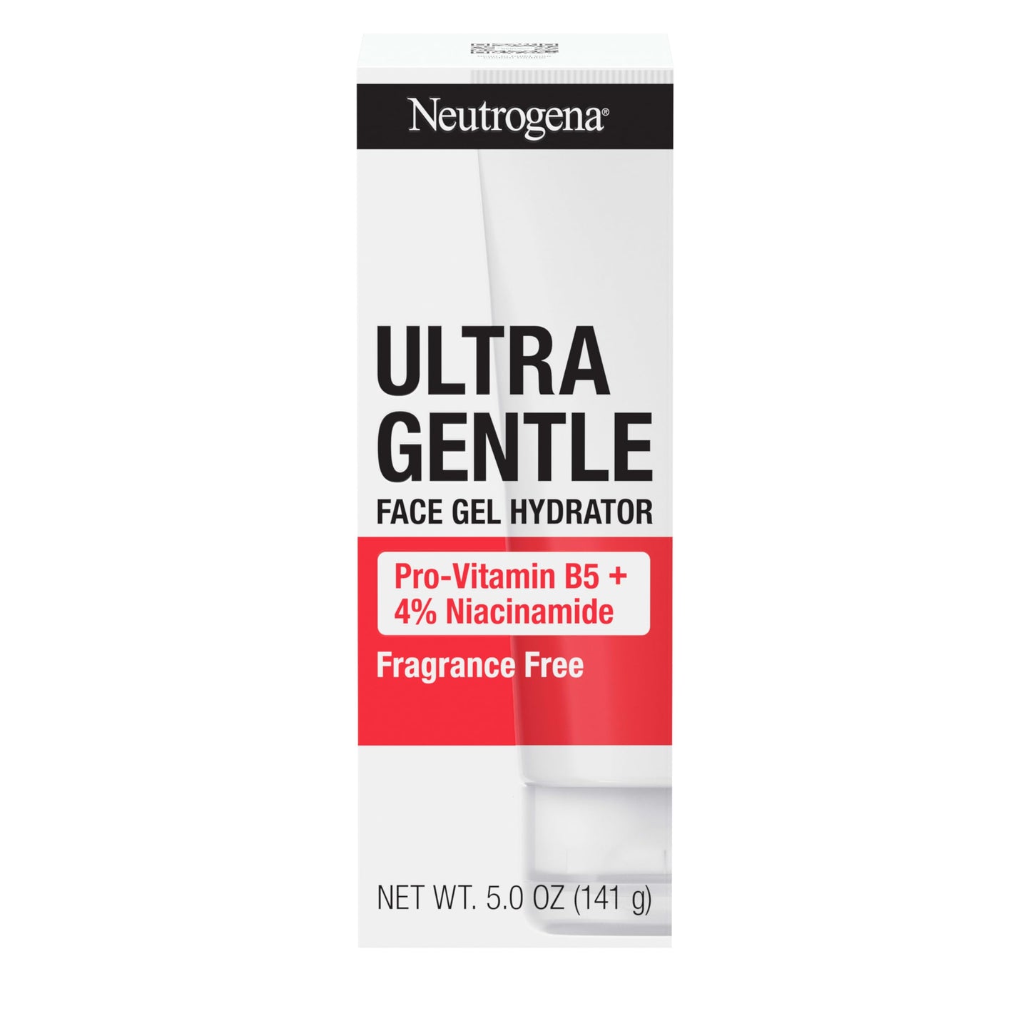 Neutrogena Ultra Gentle Face Gel Hydrator with Pro-Vitamin B5 & 4% Niacinamide Designed for Acne-Prone Skin, Lightweight Gel Cream Targets Uneven Skin