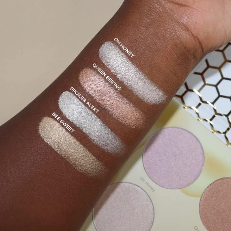 Beauty Bakerie Highlighter Makeup Palette for Women, Blendable Highly Pigment Contour Palette for Natural Glow, Powder Makeup for Face & Cheek, 4