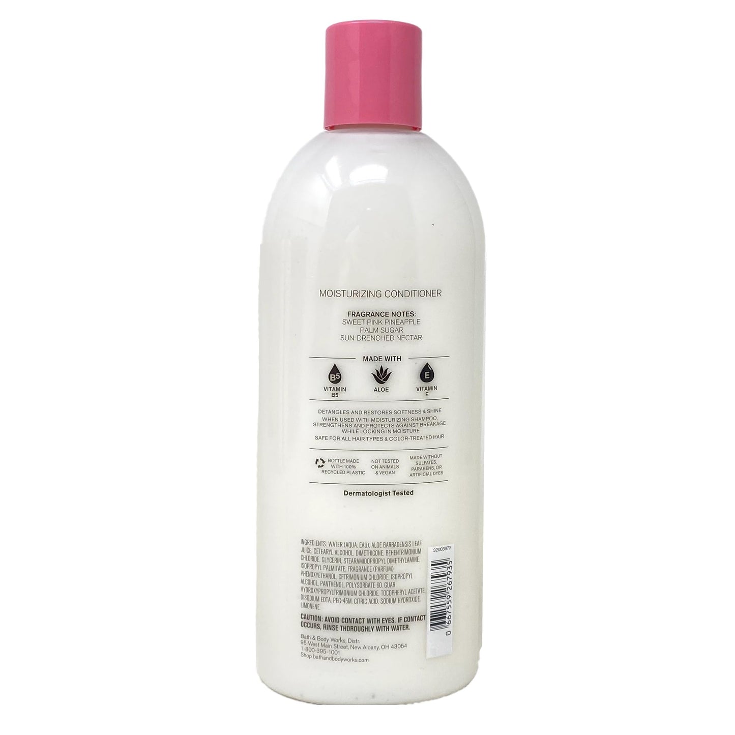 Bath & Body Works Costa Rica Pink Pineapple Sunrise 2 Pack Moisturizing Conditioner Bundle with a Natural Oats Sample Soap