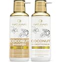Coconut Shampoo and Conditioner Set - Sulfate Free and Paraben Free Intense Moisturizing Treatment with Jojoba - For Hydrating Your Scalp