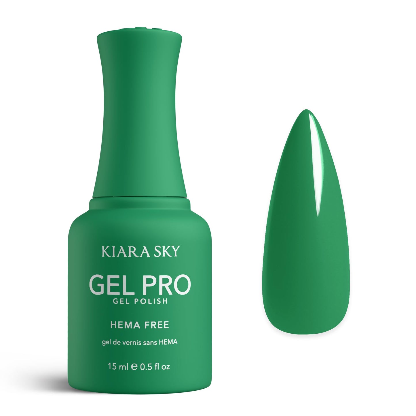 KIARA SKY Gel Pro HEMA-Free Gel Nail Polish | Full Coverage, 28+ Day Wear, Self-Leveling, UV/LED Soak-Off, 0.5 fl oz | Perfect Lawn #080 Beauty & Personal Care KIARA SKY