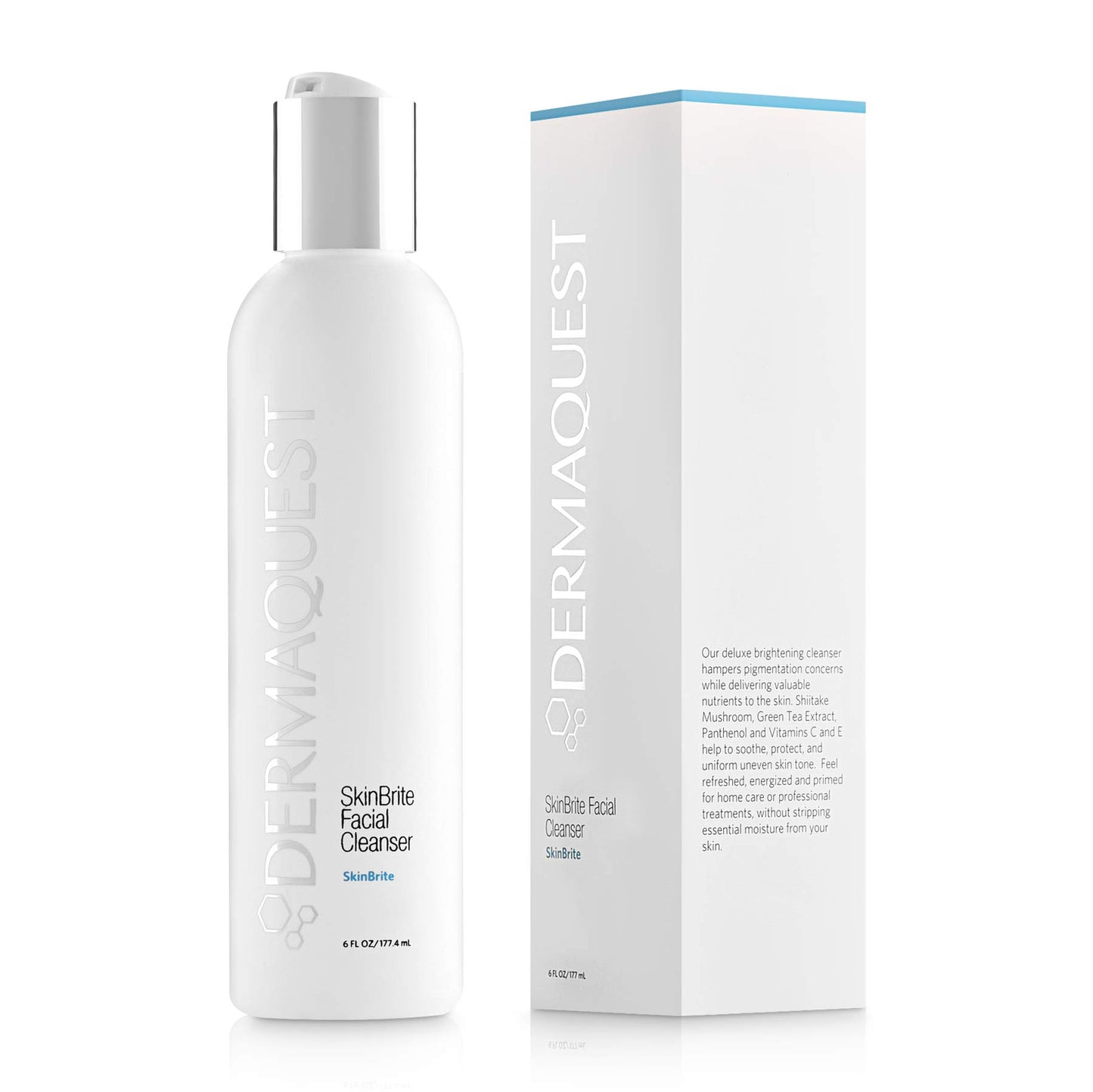 DermaQuest SkinBrite Facial Cleanser - Hydrating & Brightening Skin Cleanser - Balance Uneven Skin Tone and Hyperpigmentation (6 oz.)