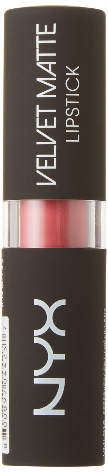 NYX Professional Makeup Velvet Matte Lipstick, Effervescent, 0.14 Ounce