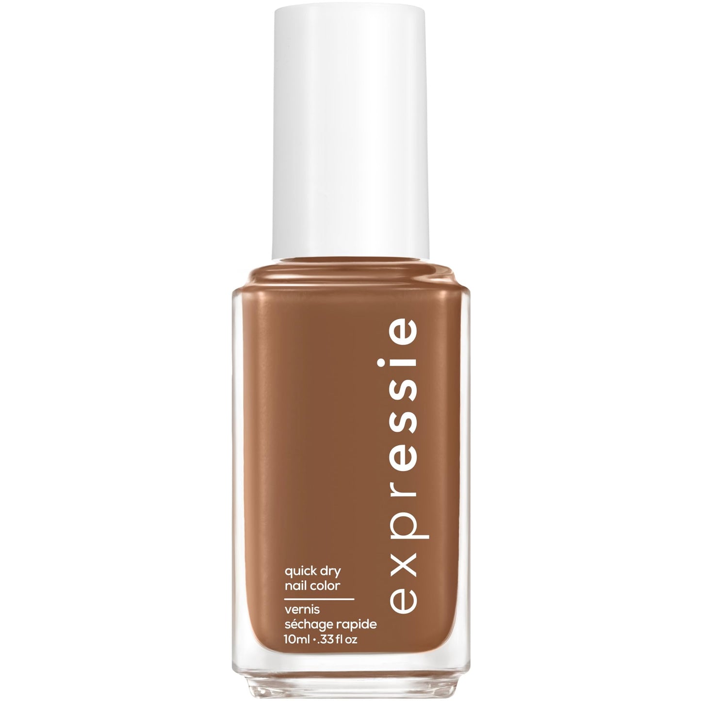 essie Expressie Nail Polish, Quick-Dry Warm Brown Nail Polish, Vegan, Cold Brew Crew, 0.33 fl oz Beauty & Personal Care essie