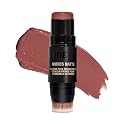 Nudestix Nudies Bronze All Over Matte Bronzing Stick - 3-in-1 Cream Bronzer for Cheeks, Eyes & Lips with Built-In Brush | Natural Contour & Sun-Kissed