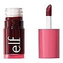 e.l.f. Sheer For It Blush Tint, Multi-Use, Long-Lasting Lip & Cheek Makeup, Creates A Natural Flush Finish, Vegan & Cruelty-Free, Left On Red