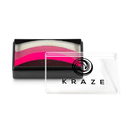 Kraze FX Dome Stroke - Rose Garden by Linnea (25 gm), Professional 1-Stroke Split Cake, Hypoallergenic, Non-Toxic, Water Activated Face & Body