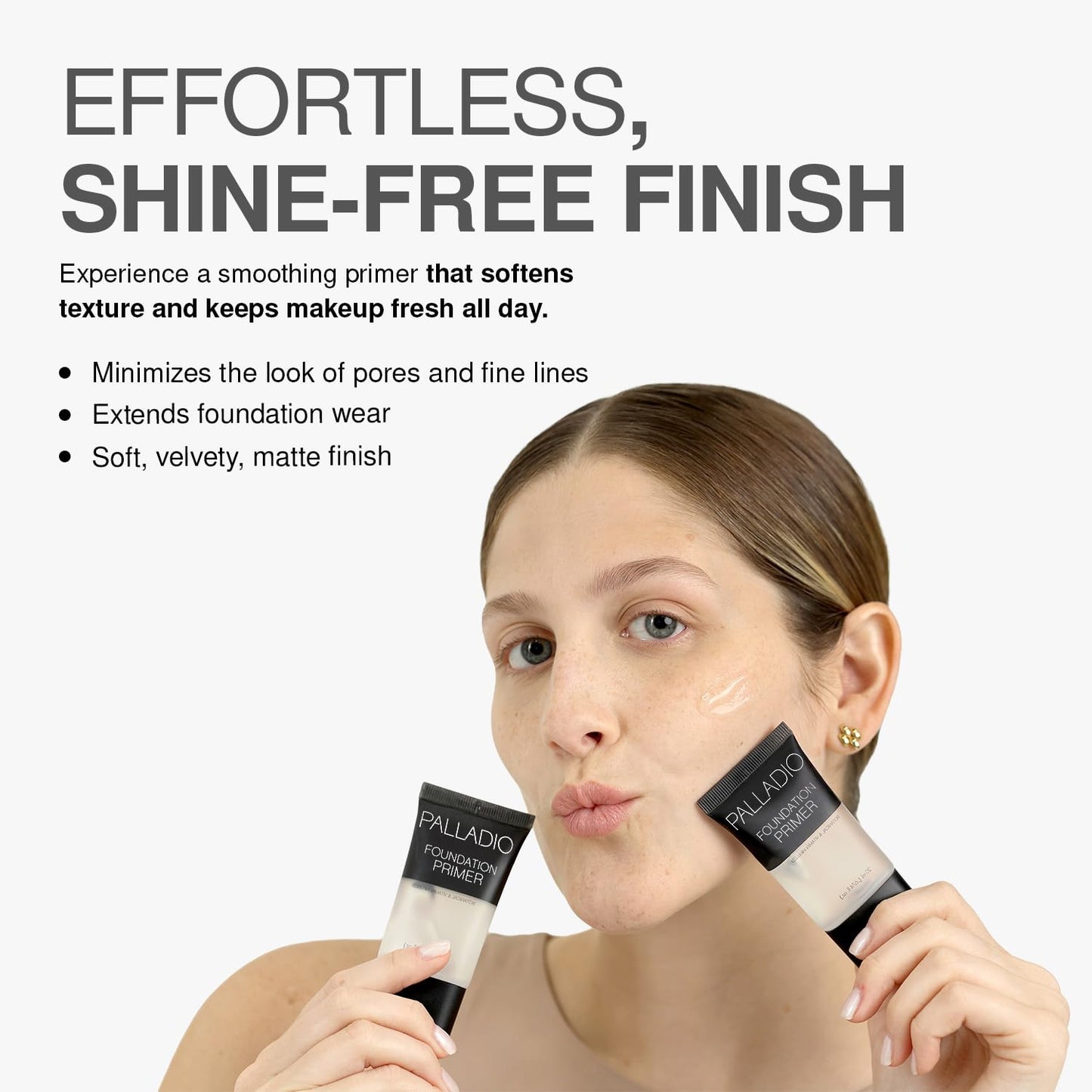 Palladio Foundation Primer, Lightweight and Velvety Primer with Aloe Vera and Chamomile, Wear Alone or As Foundation Base, Minimizes Fine Lines