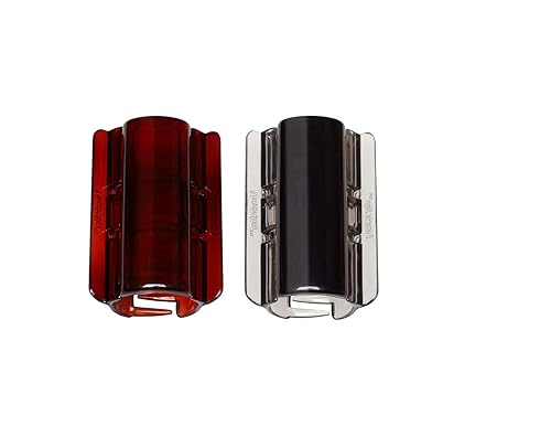 Linziclip Maxi Hair Jaw Clip, Tortoiseshell and Black, 2-Pack