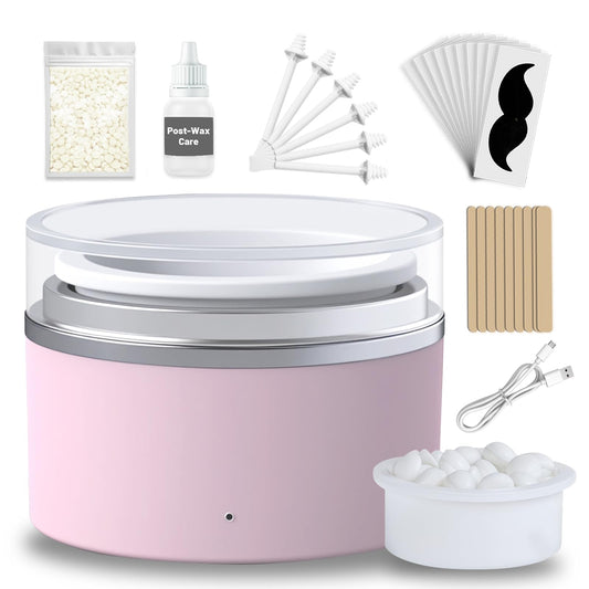 Mini Nose Wax Kit, Painless Ear Hair Removal Kit, Portable Nose Hair Waxing Kit Including 100g Wax Beads, 10 Applicators, 30 Nose Hair Sticks, 10 Beauty and Personal Care Wokyo