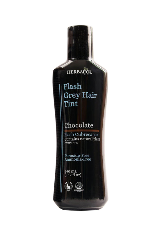 Herbacol Natural Gray Hair Cover, Chocolate (Brown), Ammonia and Peroxide Free 8.1oz| Herbacol Flash Cubrecanas, Chocolate, Natural Sin Amoniaco ni Beauty & Personal Care Herbacol