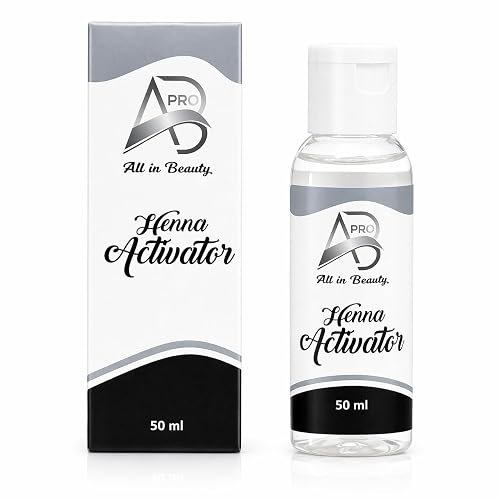 ALL IN PRO BEAUTY Henna Activator for Brows - Fixative Mixer, Enhances Color Intensity, Uniformity, Application Control & Long-Lasting Professional