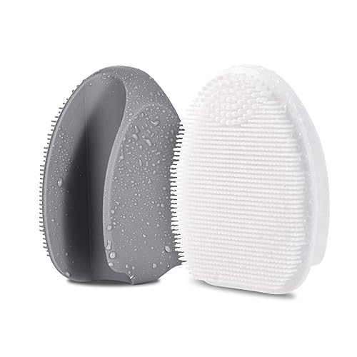 HIEERBUS Silicone Face Scrubber,2 Pack Face Scrubber for Women Men, Manual Face Exfoliator Brushes Scrubber,Facial Cleansing Brush for Exfoliating