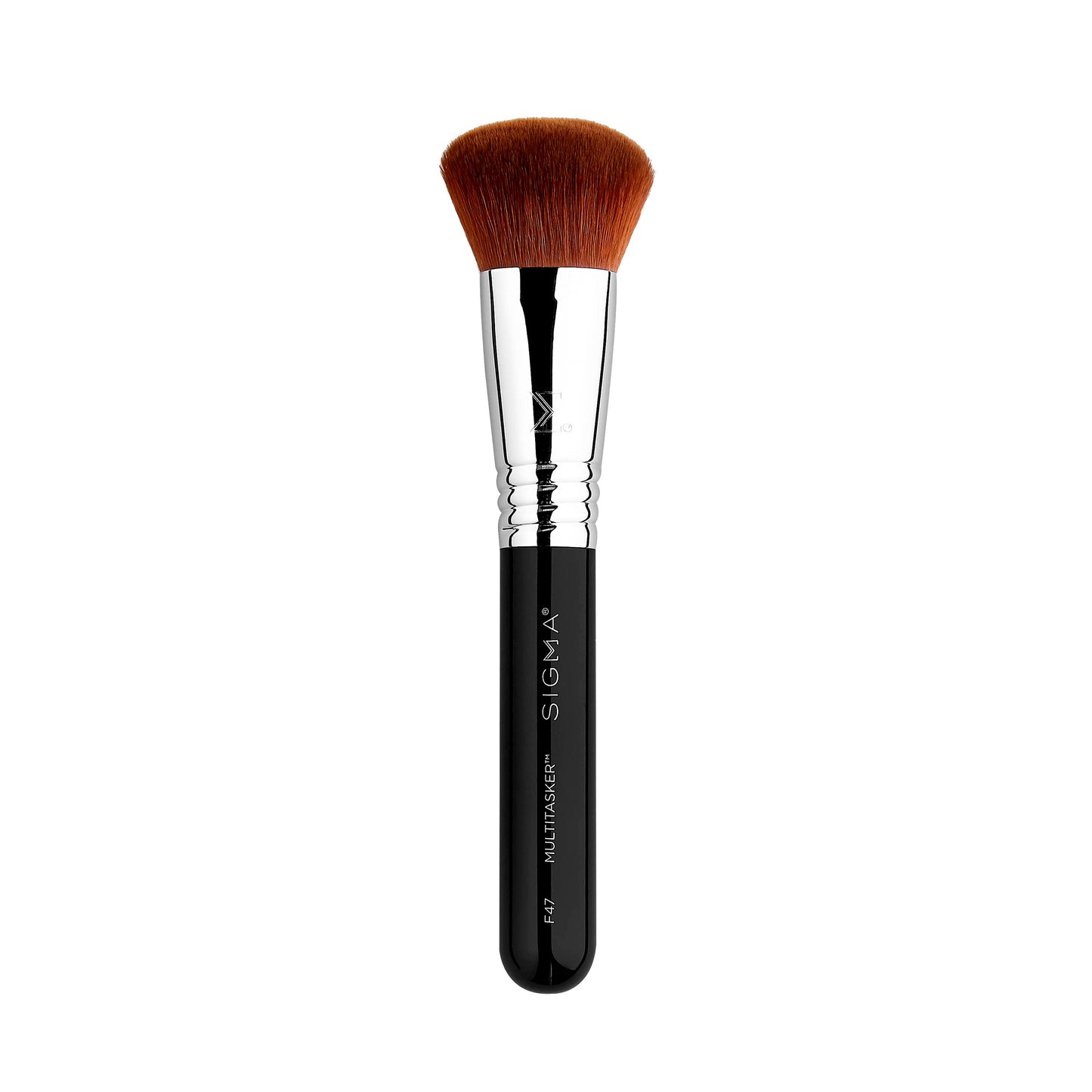 Sigma Beauty F47 Multitasker Makeup Brush - Multi-Use Face Makeup Brush for Blending, Contouring, & Buffing, Use with Foundation, Blush, Bronzer