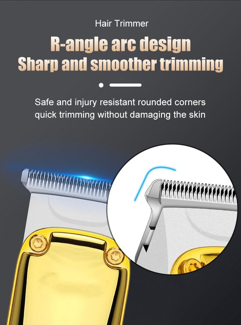 Hair Clippers for Men, Professional, Cordless & Trimmer Set, Super Quiet, for Cutting Kit with LED Display, 5W Powerful Motor, for Barber Home Use Beauty and Personal Care QDKVTNDJZ