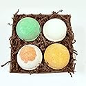 Legends Creek Farm, Goat Milk Bath Bomb Bundle, Shea Butter & Sunflower Oil, Hydrate and Relax, 18 Oz Total (4-Pack) (Oatmeal Milk & Honey, Bergamot…