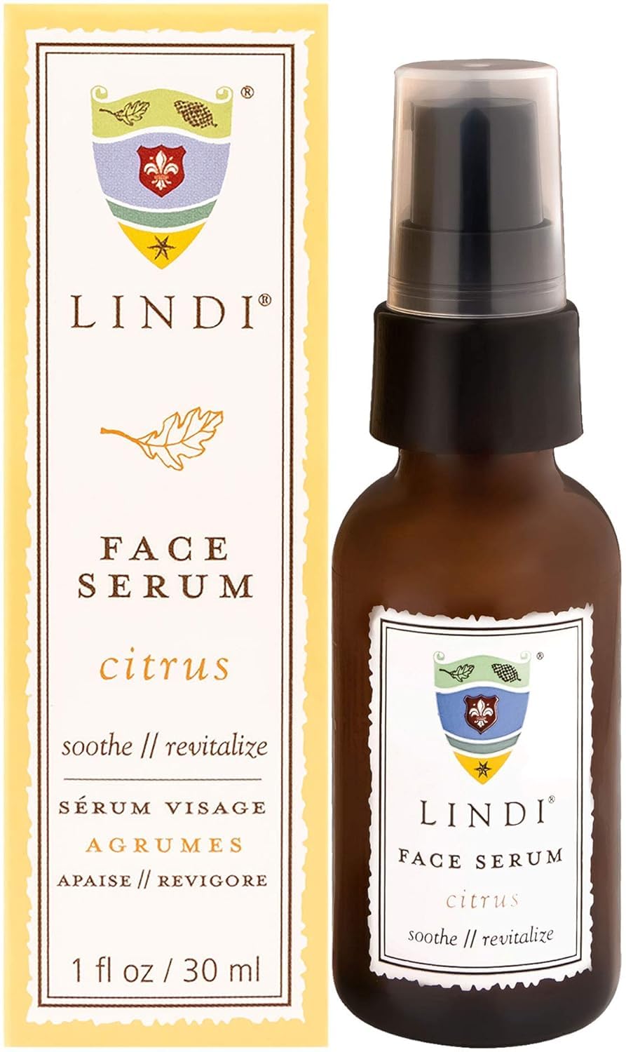 LINDI SKIN Face Serum Citrus - Ultimate Moisture and Comfort To Restore Your Skin Immediately - Reduce Facial Rash, Redness, and Itching - Relieves