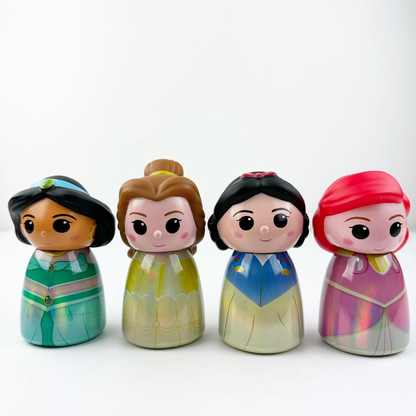 Original Squishmallows Disney Princess Bath Bomb & Body Wash Set, 8-Piece Set with 4 Scented Body Wash & 4 Bath Bombs, 4 Surprise Charms & 4…