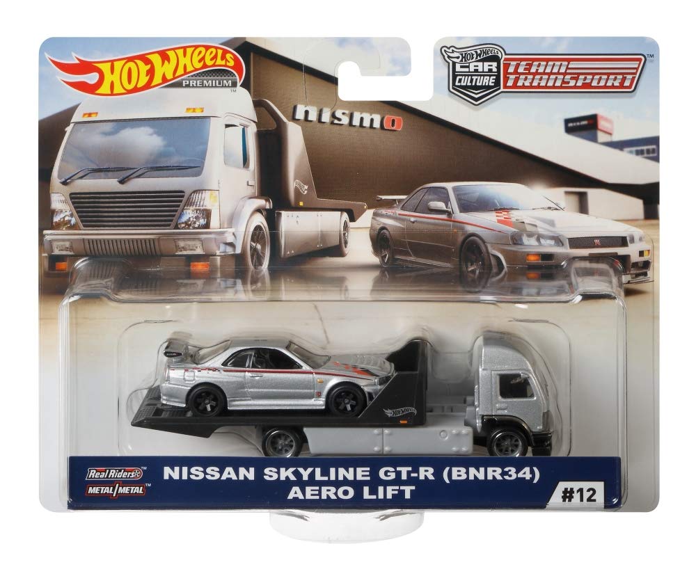 Hot Wheels Team Transport Nissan Skyliine GT-R (BNR-34) Aero Lift Vehicle