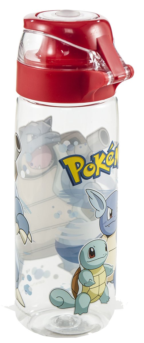 Zak 25-oz Pokemon Water Bottle with Flip-Top Cap & Carrying Loop, BPA-Free and Break Resistant (Blastoise)