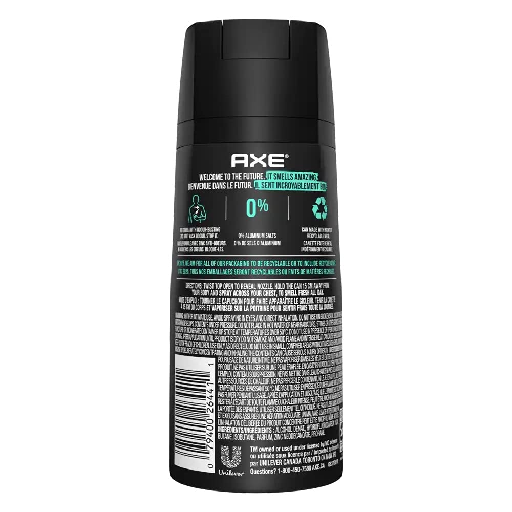 AXE Body Spray for Men Apollo 4 oz (Pack of 10)