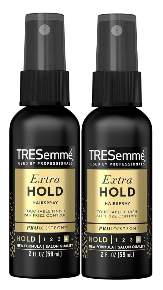 TRESemmé Tres Two Extra Hold Non-Aerosol Hairspray, Strong Hold & Frizz Control 2 oz Travel Size (Pack of 2) Beauty & Personal Care TRESemmé