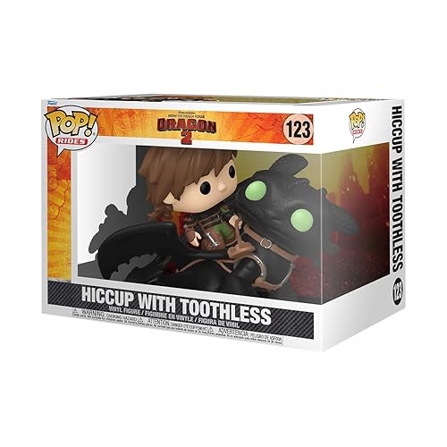 Funko POP! Rides Deluxe: How to Train Your Dragon - Hiccup with Toothless - Collectable Vinyl Figure - Gift Idea - Official Merchandise - for Kids…