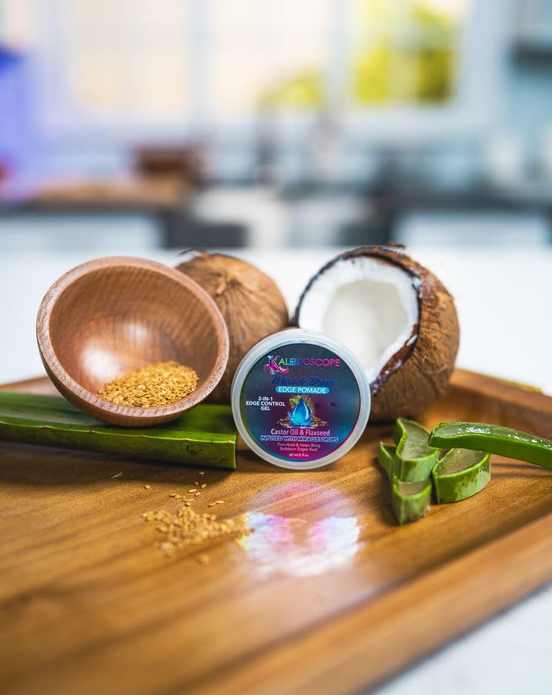 Kaleidoscope Miracle Drops Edge Pomade 2-N-1 Edge Control Gel 2oz