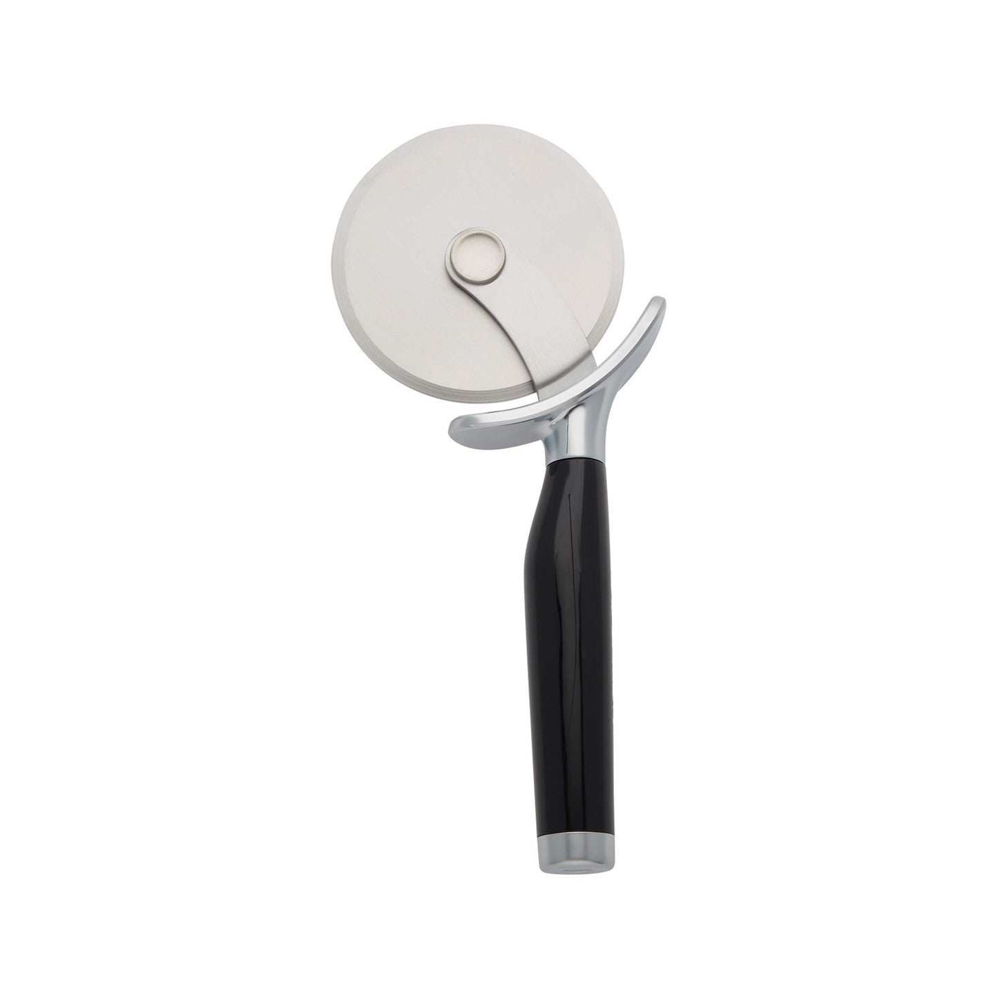 KitchenAid Classic Pizza Wheel, 9-Inch Sharp Blade for Cutting Pizza, Pies & More, Comfort Grip with Finger Guard, Dishwasher Safe, Black