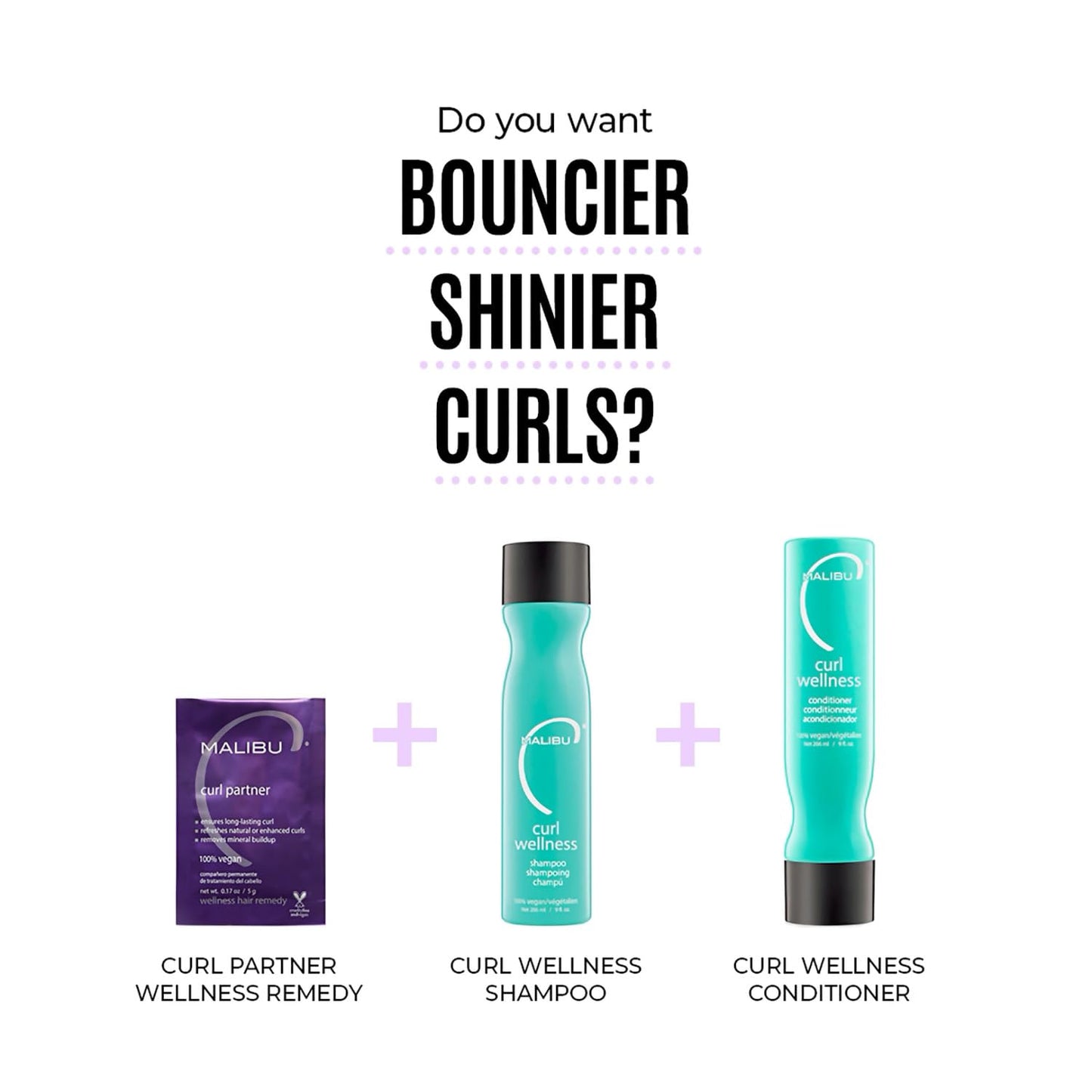 Malibu C Curl Partner Wellness Remedy (12 Packets) - Removes Mineral Build up for Healthier + Bouncier Curly Hair - Contains Gentle Antioxidants