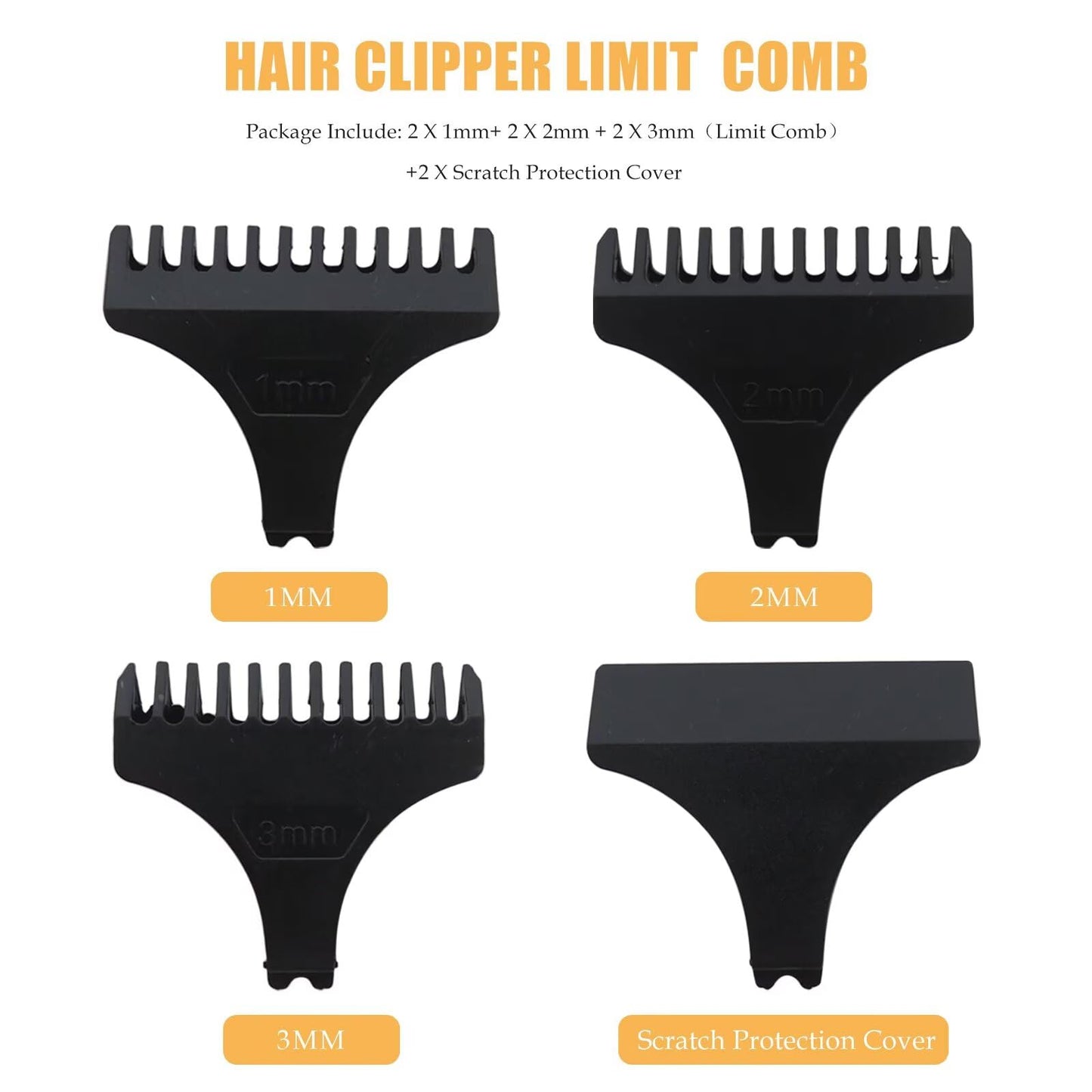 Vicue New 8Pcs Universal Hair Trimmer Clipper Limit Comb Guide Sets Replacement Hair Guides Combs Tool Beauty and Personal Care Vicue