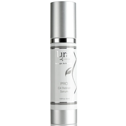 Lira Clinical Pro C4 Retinol Serum - Anti Aging Face Serum with Plant Stem Cells - Vitamin C with Licorice and Olive Extract - Perfect for Acne Prone