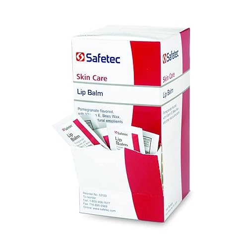Safetec Lip Balm 0.5 Gram Individual Packet 53123, 144 Ct