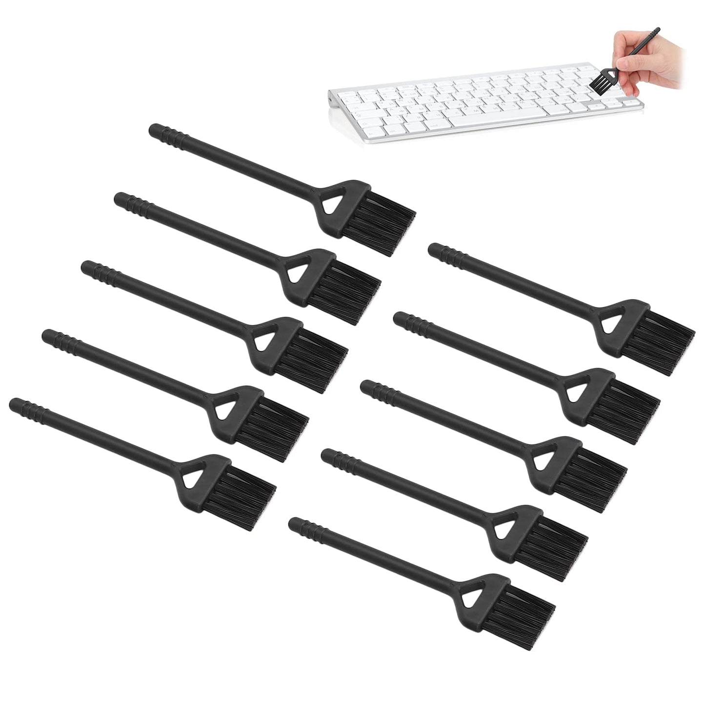 10PCS Electric Shaver Cleaning Brushes, Mini Nylon Double Sided Clipper Brush Shaver Cleaner up Tool for Cleaning Razor Shaver Trimmer Hair Clipper Beauty and Personal Care Agatige