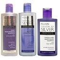 Pro:Voke Set Of 3 - Touch Of Silver - Silver Daily Maintenance Shampoo 200Ml, Daily Nourish Conditioner 200Ml & Twice A Week Brightening Shampoo 150Ml