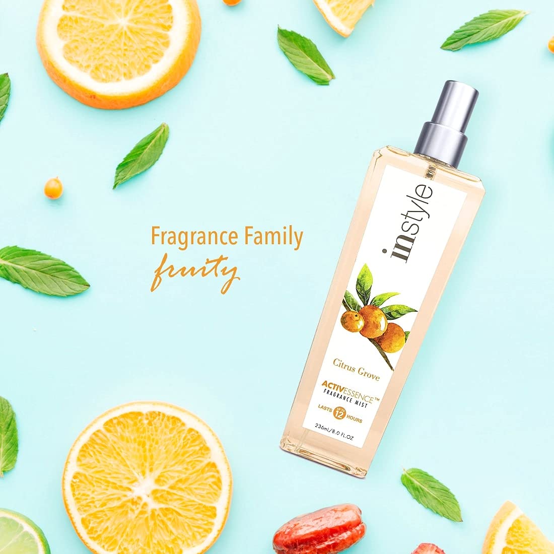 Instyle Activessence Body Spray | Citrus Grove | Women’s Body Spray | 8 Fluid Ounces