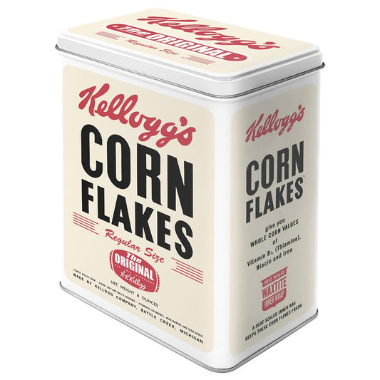 Nostalgic-Art Retro storage tin box L, 101.4 oz, Kellogg's - Corn Flakes Retro Package - Gift idea for the kitchen, Official License Product (OLP)…
