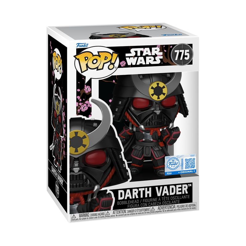 Funko POP! Star Wars Darth Vader Samurai Edition, Exclusive Vinyl Bobblehead Figure #775, 5 inches